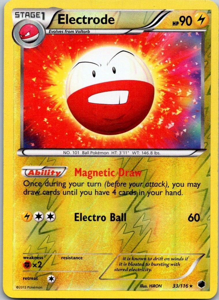 Electrode Reverse Holo Holo Rare Plasma Freeze 33/116