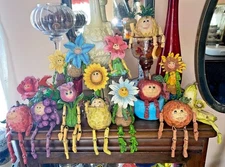 *15* VINTAGE 1980S WMG ANTHROPOMORPHIC SHELF SITTER-FRUIT VEGETABLE Flower DECOR