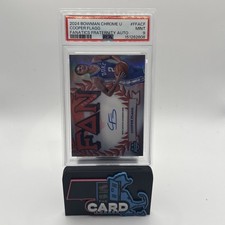 2024-25 Bowman U Chrome Cooper Flagg Fanatics Fraternity Autographs PSA 9 ROTY 