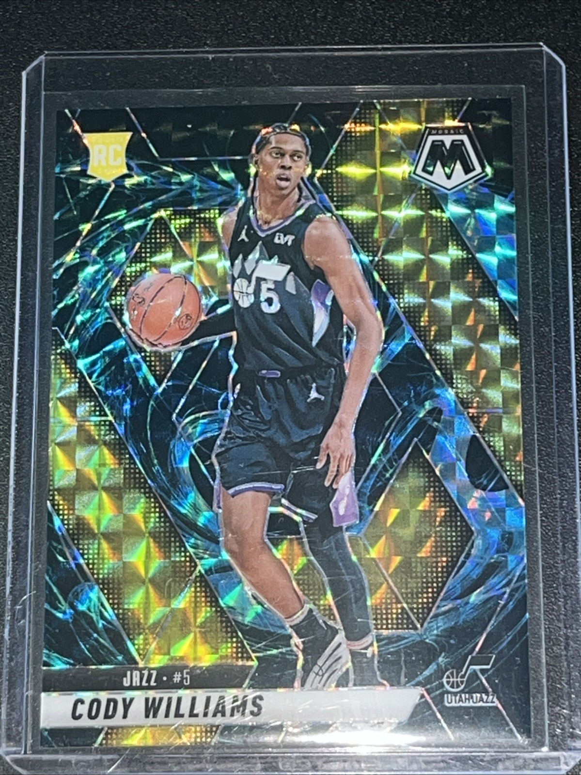 CODY WILLIAMS 2024-25 MOSAIC GENESIS PRIZM SSP #207 UTAH JAZZ!!