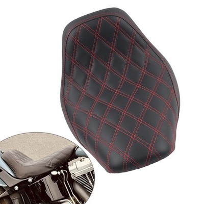 Rot Rider Fahrersitz Kissen Gitter Sitz Für Harley Heritage Softail FLSTC 06-17