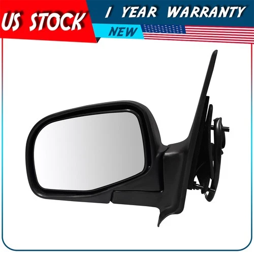 Power Mirror For 1993-2005 Ford Ranger Front Driver Side Manual Fold Black