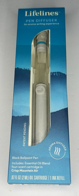 Lifelines Pen Diffuser - Essential Oil Blends - Black Ballpoint Tip - Open Box