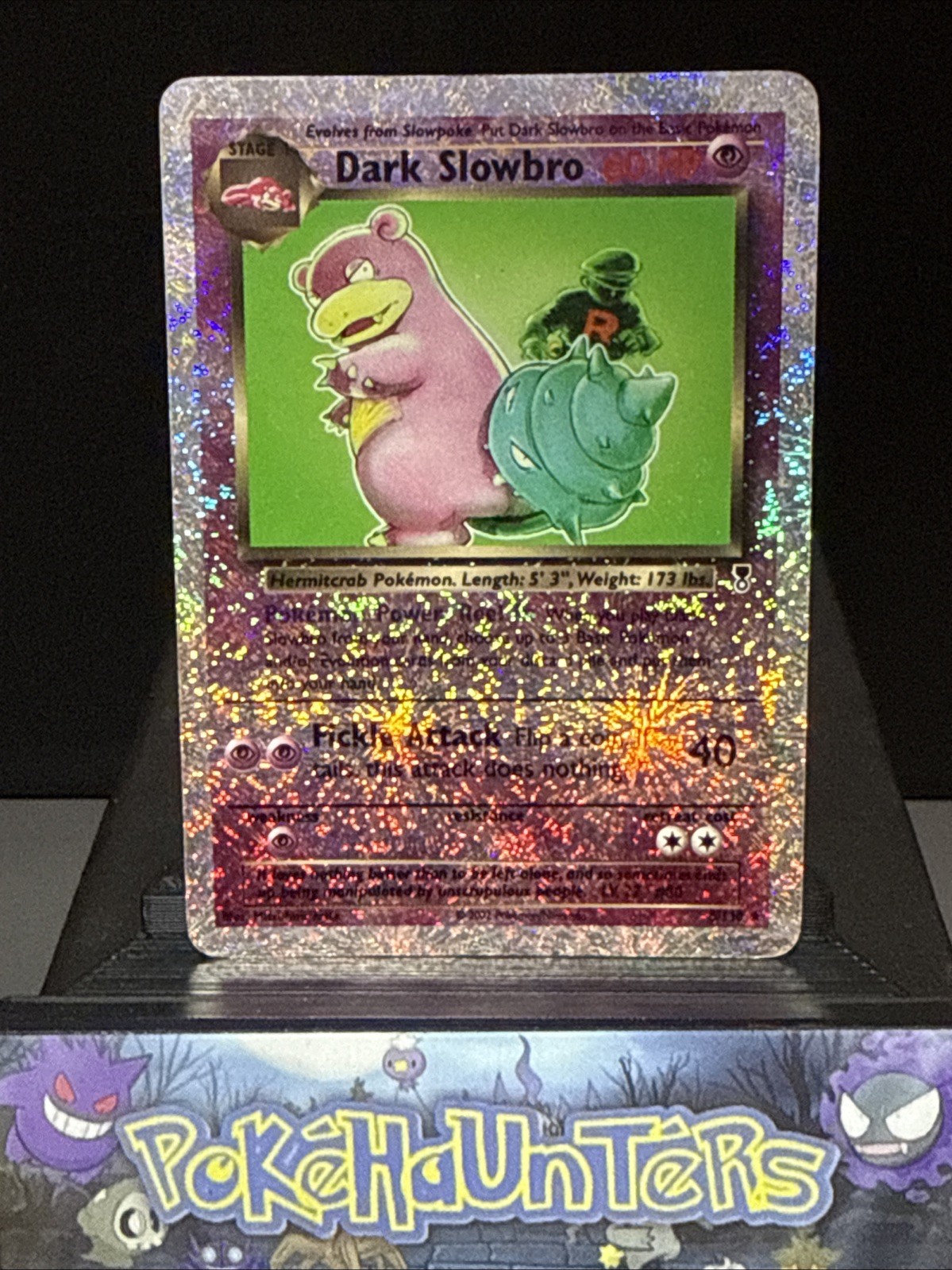 Pokemon Card Dark Slowbro 8/110 Legendary Collection Reverse Holo Rare Played