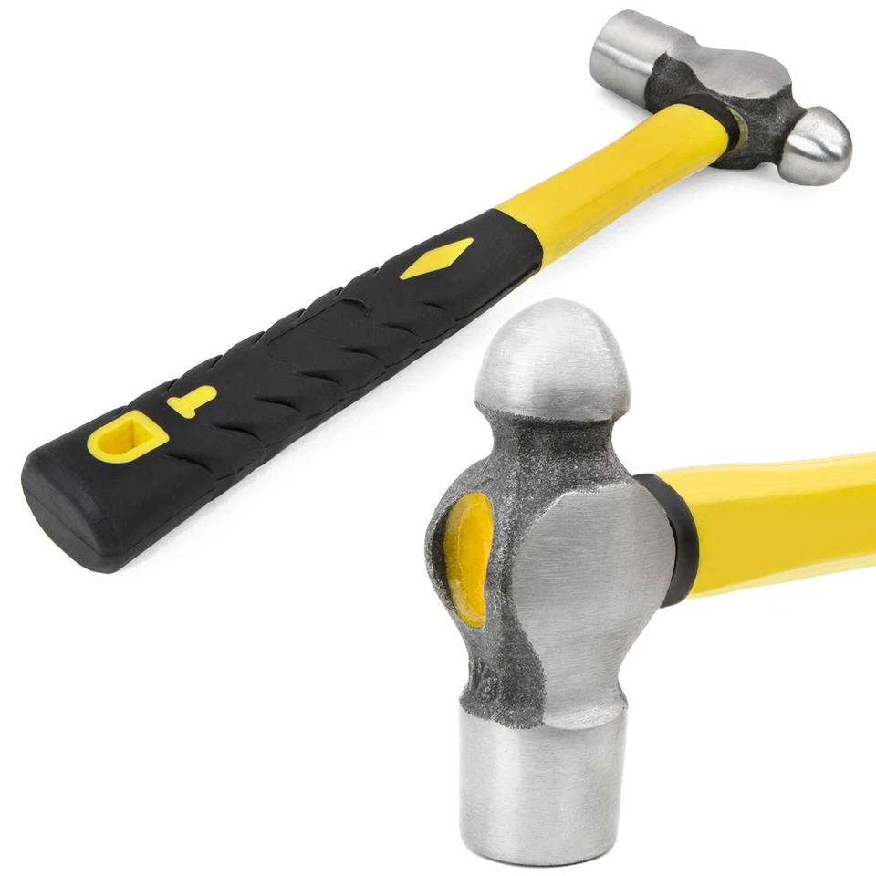 Stark USA Ball Pein Hammer 5pc Set 8 to 32 oz Fiberglass for Metal Rivet Chisel - Image 3 of 4