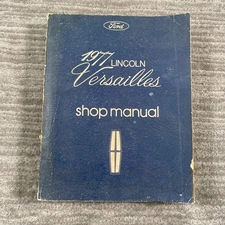 Vintage 1977 Ford Lincoln Versailles Shop Manual Service Repair Book Factory OEM