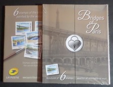 BRIDGES OF PARIS COLLECTOR  6 TIMBRES MONDE AUTOADHESIFS FRANCE PONTS neuf** MNH