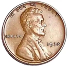 1935-P Lincoln Wheat Cent G (Good) to F (Fine) Condition From Old Estate Roll