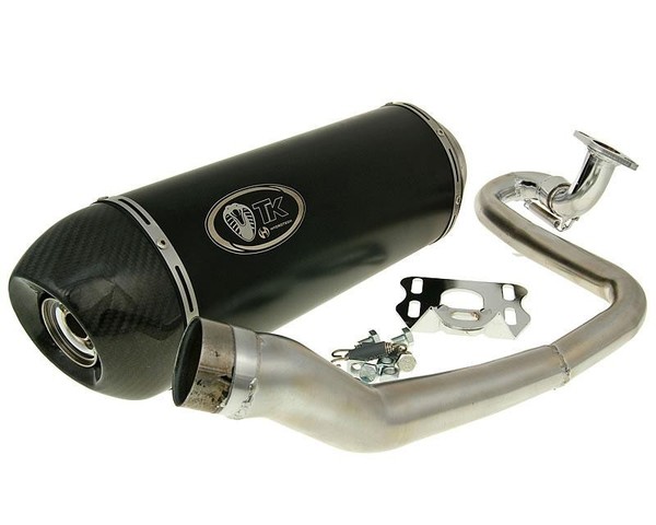 TurboKit Auspuff Turbo Kit Gmax 4T Carbon Kappe H2 FüR Baotian BT125T - 2A 50-image