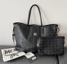 MCM Shopper, Large inkl. Pochette – Original – MCM Tasche, sehr guter Zustand