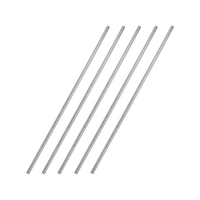 5 Stück 304 Metallstangen Garten, 2.5mm x 200mm Metallstäbe für DIY Handwerk, Mo