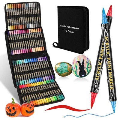 colpart Acrylic Pens for Stones Waterproof 72Bagtype Easter Eggs for Painting