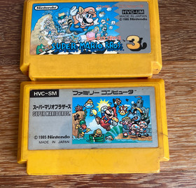 Super Mario Bros 1 & 3 Famicom Nintendo Game Cartridges