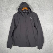 2XU Men's Aero Black Silver Reflective Jacket Size Medium