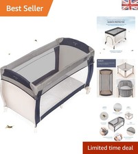 Breathable Mosquito Net for Baby Travel Cots - Elastic & Easy to Store - Grey