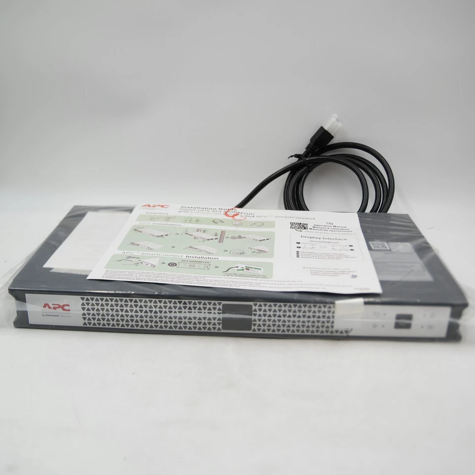 NEW-APC SCL500RM1U Smart-UPS Line Interactive 500VA Lithiumion Rackmount 1U 120V - Image 3 of 4