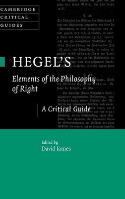 Hegel's Elements of the Philosophy of Right: A Critical Guide by David James (En