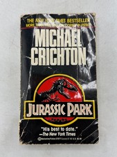Jurassic Park Michael Crichton 1993 35th Printing Paperback Sci-Fi Thriller