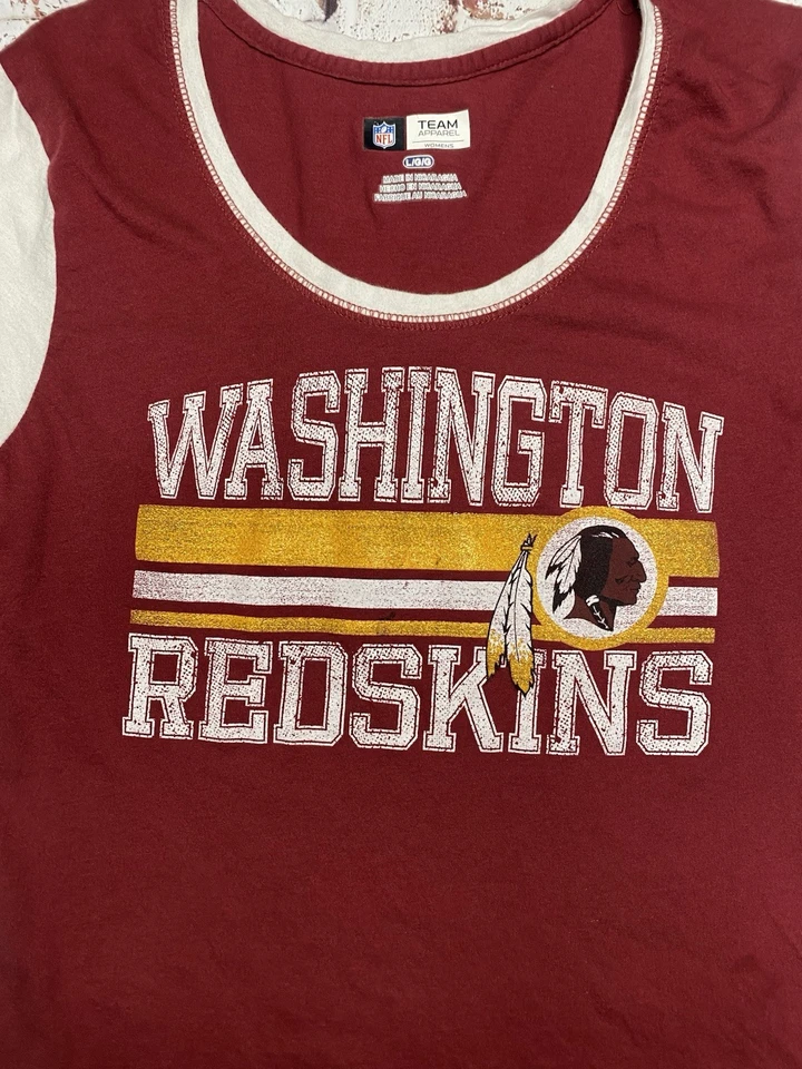 Camiseta para mujer NFL Washington Redskins talla grande (mancha) Foto 3 de 4