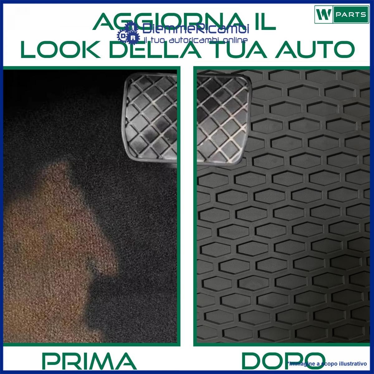 TAPPETO - TAPPETINI IN GOMMA NERI PER CITROEN Jumper II dal 2006 al 2014 - 4