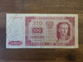 093 Poland / Polen 100 Zlotych 1948 Serie IF