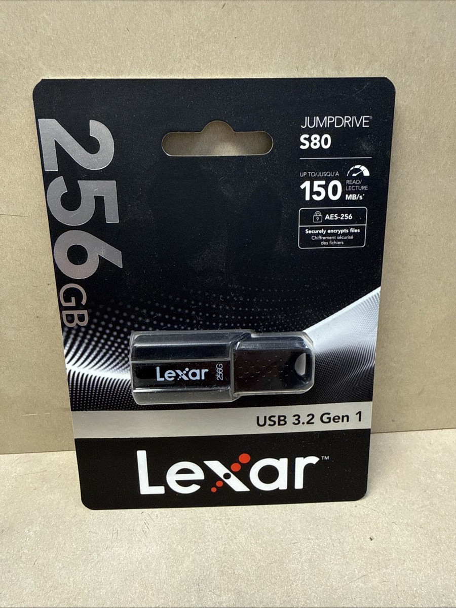 Lexar JumpDrive S80 256GB USB 3.2 Gen 1 Flash Drive 150MB/s Read