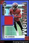 2025 Donruss Optic Tez Johnson Blue Hyper (RAW)