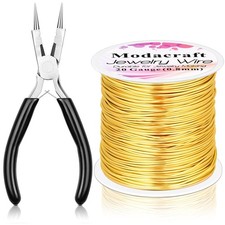 20 Gauge Gold Jewelry Wire  4-in-1 Pliers Kit - 82FT Tarnish Resistant Copper C