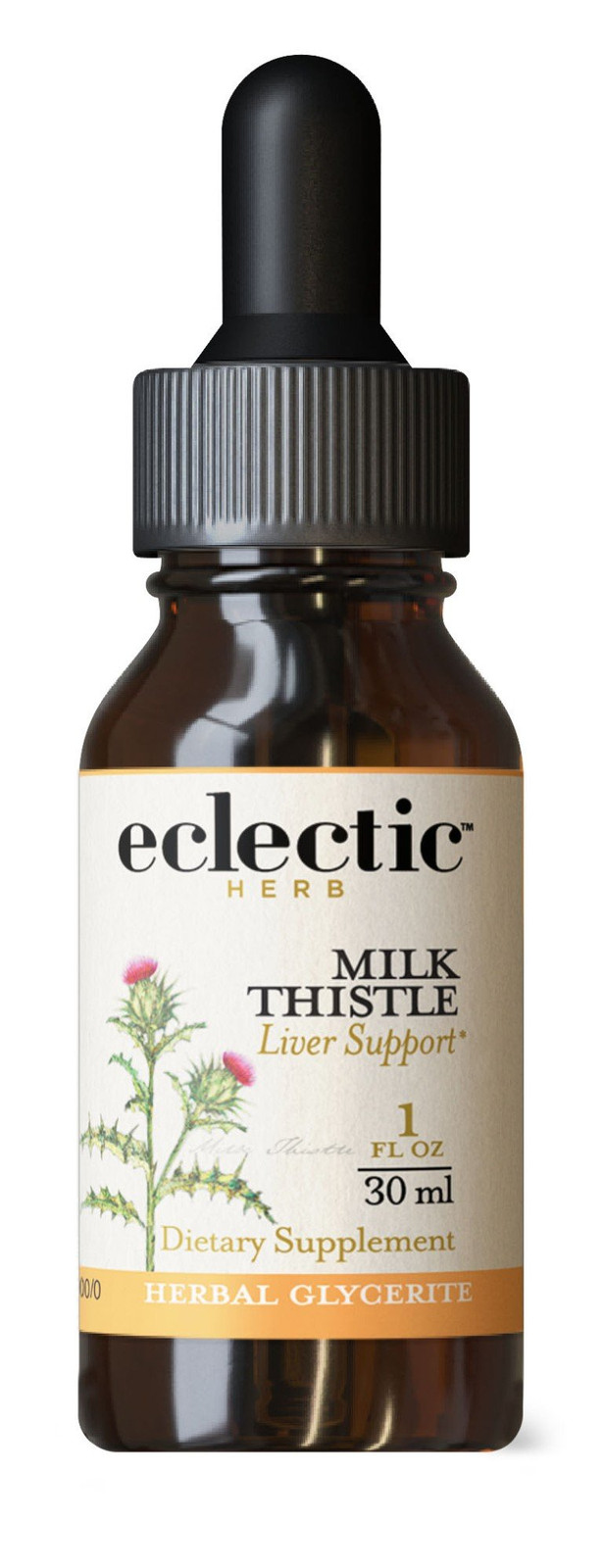 Eclectic Herb Milk Thistle Безалкогольный глицерит 1 унция жидкости