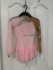 Sharene Designs Light Pink Figure Skating Dress Size Girl Medium