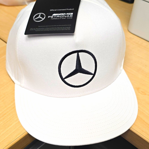 Mercedes AMG Petronas Formula One Team F1 Racing Cap Hat White Official