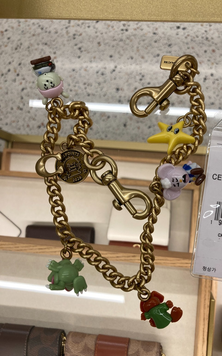 Coach Cxb Mofic Charm CER50 B4L38 Keyring Keychain Purse Bag