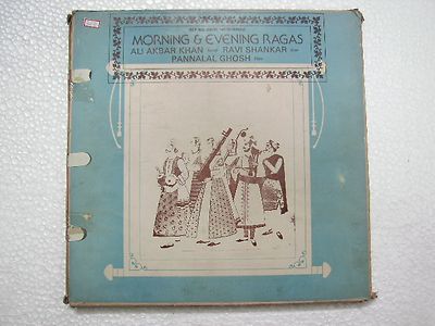 Ali Akbar Ravi Shankar Pannalal Morning Eve Raga 3 LP Sarod Sitar Flute   Ex