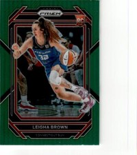 2023 Panini Prizm WNBA #146 Leigha Brown Green Prizm Rc Connecticut Sun