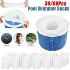30-60Pcs Pool Skimmer Socks Filter Replacement Savers for Basket Swimming Pool