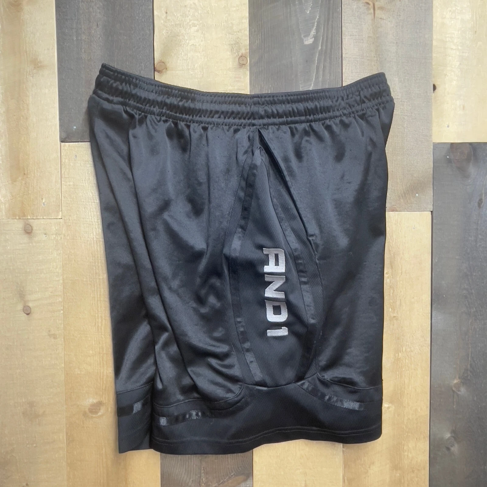 And1 Black Men's Size XL Training Gym Shorts Black S143