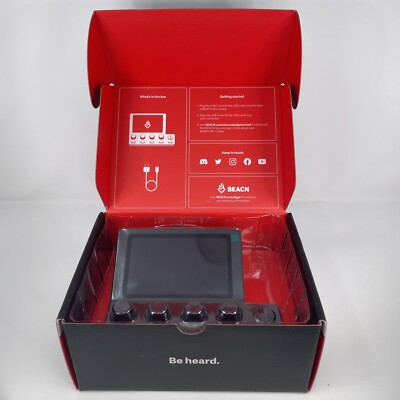 BEACN Mix Create USB C Audio Interface Black New Open Box Content Stream Mixer