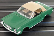 Ford Mustang Green Tan Top JL TJet HO Slot Car BODY for AURORA auto world DASH