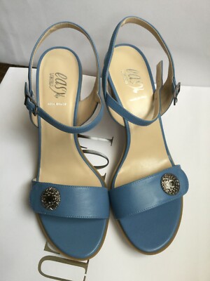 Ledersandalen LORIBLU Damen, blaue Farbe IT 41 UK 8 US 10 Sandali di pelle