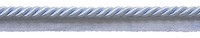 "DÉCopro Arctic Sky Blue 5/16\" Dekoratives Lip Cord First Frost [10 Yards]"