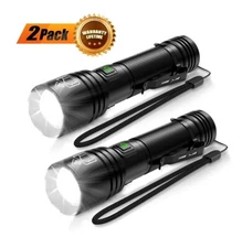 2 Pack 20000 Lumen LED Flashlight