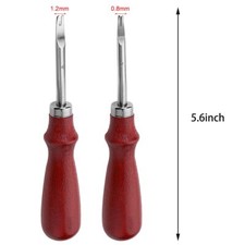 2 Pieces Leather Edge Skiving Beveler Craft Keen Edge Cutting Tool Leather Edge