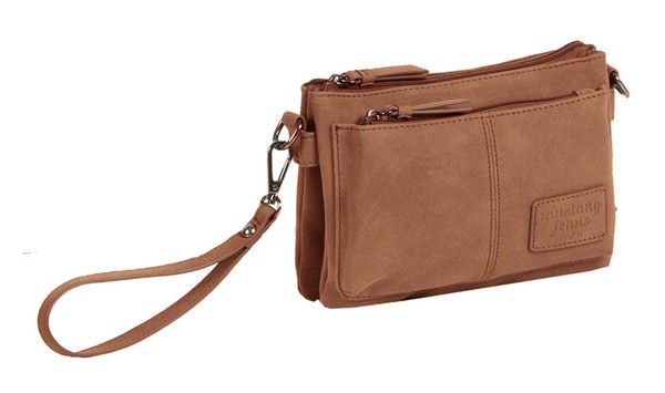 Mustang Bologna Rosario Shoulderbag UmhäNgetasche Tasche Cognac Hellbraun-image