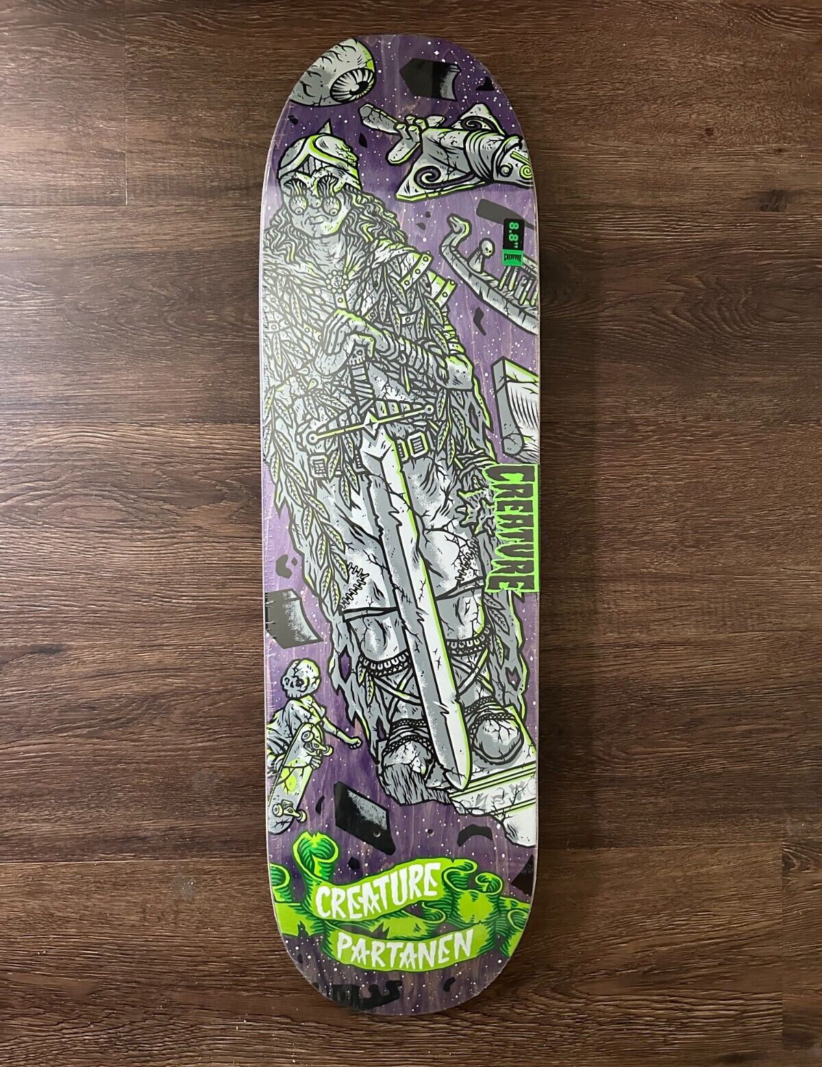 Creature Partanen Space Hesh Skateboard Deck Todd Bratrud Art 8.80" x 32.2"