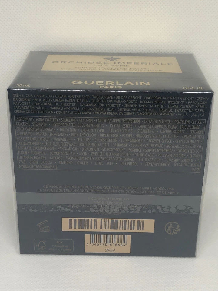 Guerlain Paris “Orchidee Imperiale La Crème” 1,6 FL OZ/50 ML. NUEVO/SELLADO Foto 2 de 4