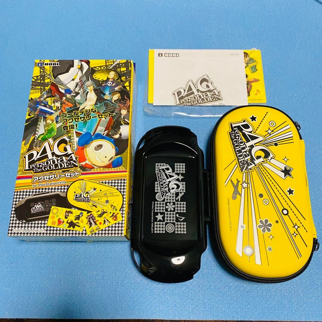PSVita ペルソナ4 ハードポーチ フェイスカバー デコレーションシール PS Vita Persona 4 Hard Pouch Face Cover Decoration Seal