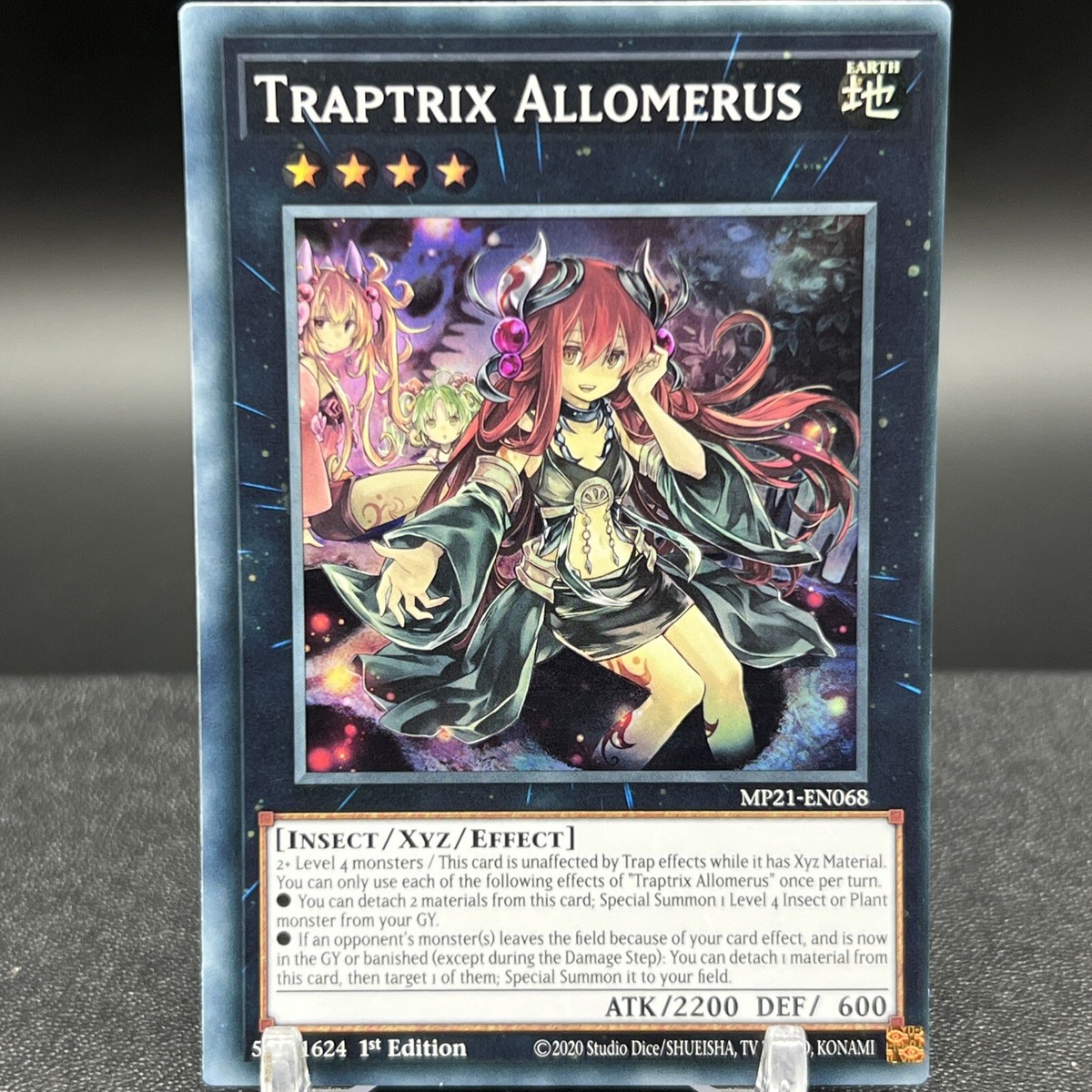 遊戯王 Traptrix Allomerus 1st Edition Traptrix Allomerus MP21-E068 MISCUT 1st Super Rare Yugioh Card #A