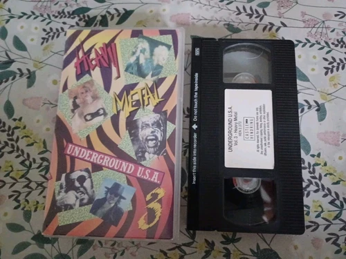 HEAVY METAL UNDERGROUND U.S.A. 3 VHS 1990 ANNIHILATOR BIO HAZARD KING DIAMOND 03