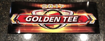 IT Golden Tee 2017 Golf Marquee Header Translite - NOS, 25.75” X 9.5 ...
