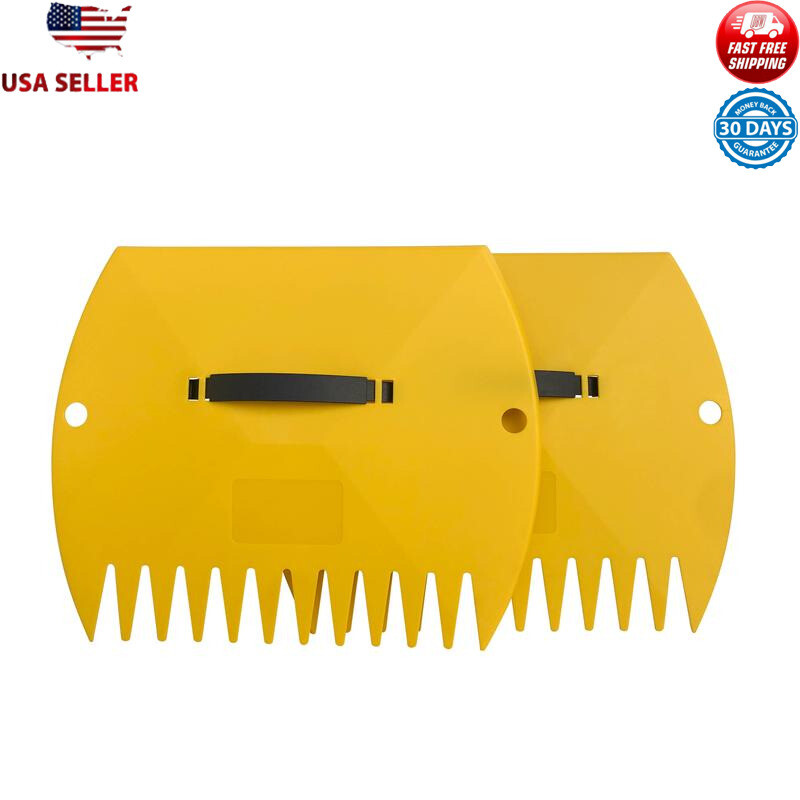 Cucharas de hojas de jardín al aire libre con asas ajustables rastrillo de patio de plástico ligero